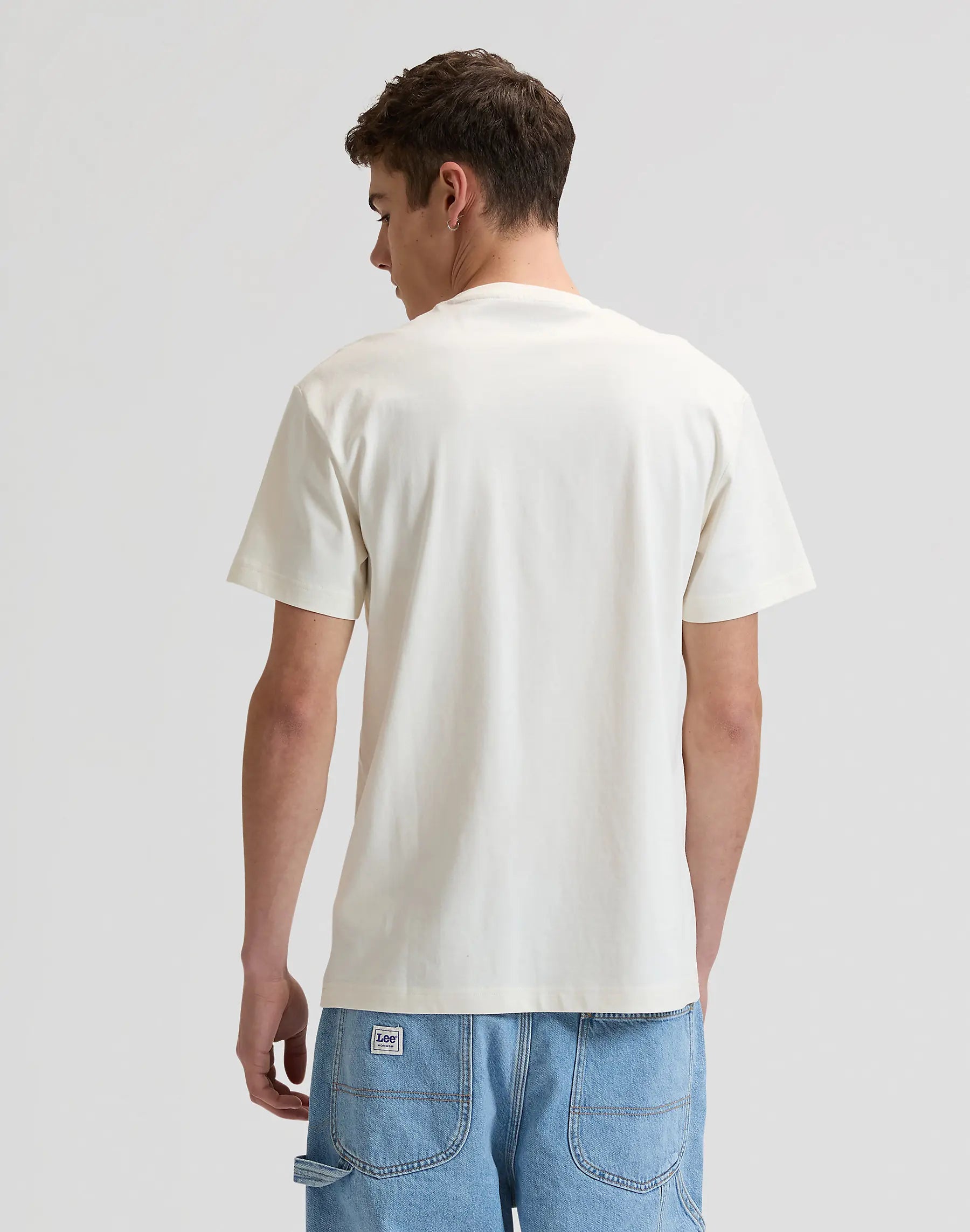 Męska Koszulka Lee Flag Tee Natural 112376394