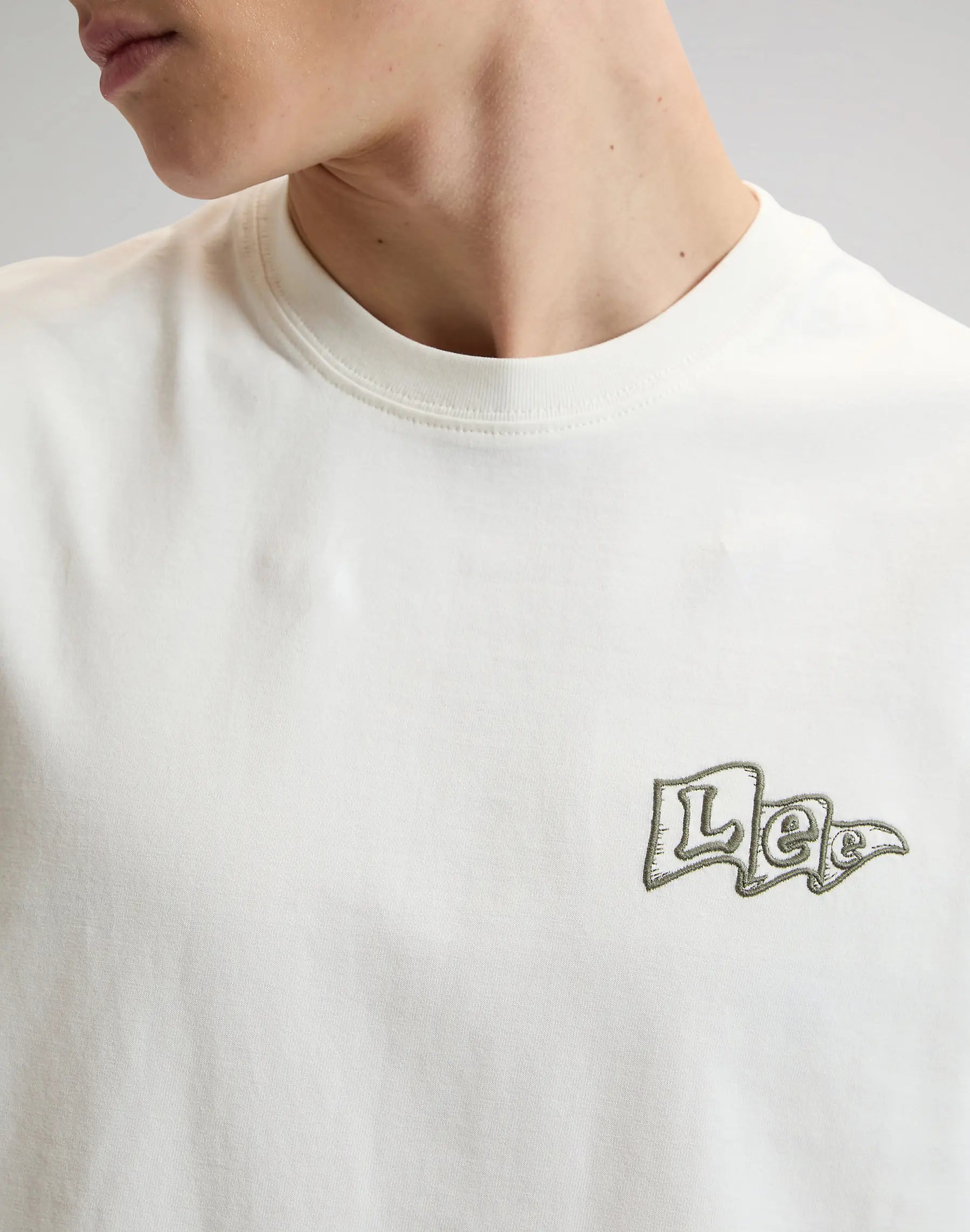 Męska Koszulka Lee Flag Tee Natural 112376394
