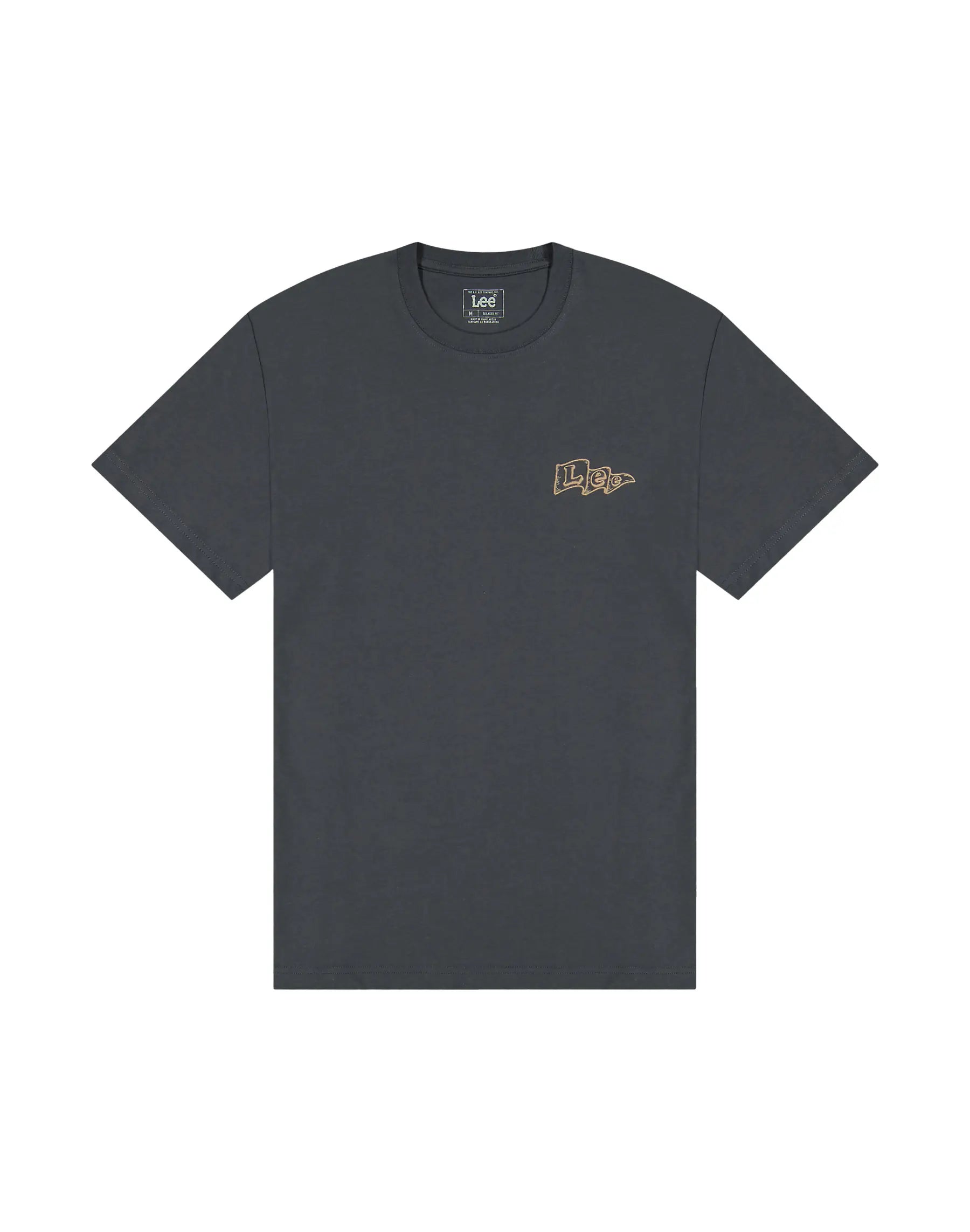 Męska Koszulka Lee Flag Tee Washed Black 112376473