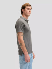 MESKA KOSZULKA LEE GARMENT DYE POLO STATIC GRAY 112376468