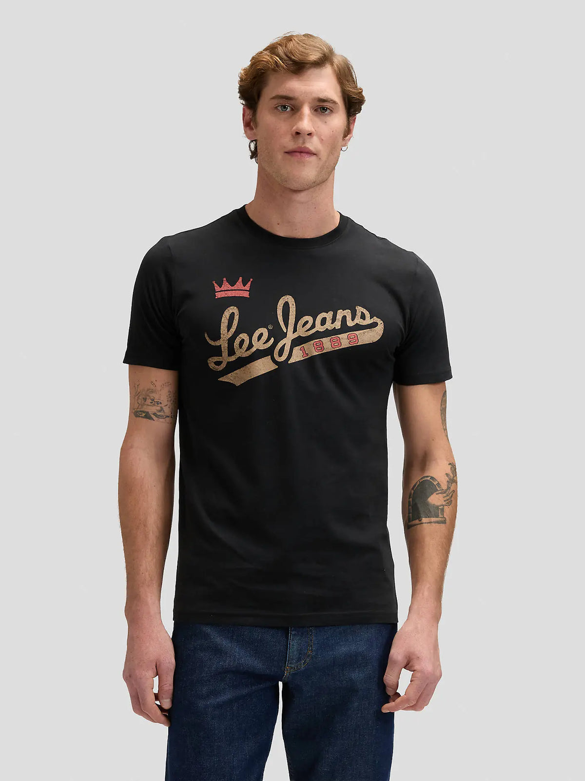 MESKA KOSZULKA LEE JEANS TEE BLACK 112376474
