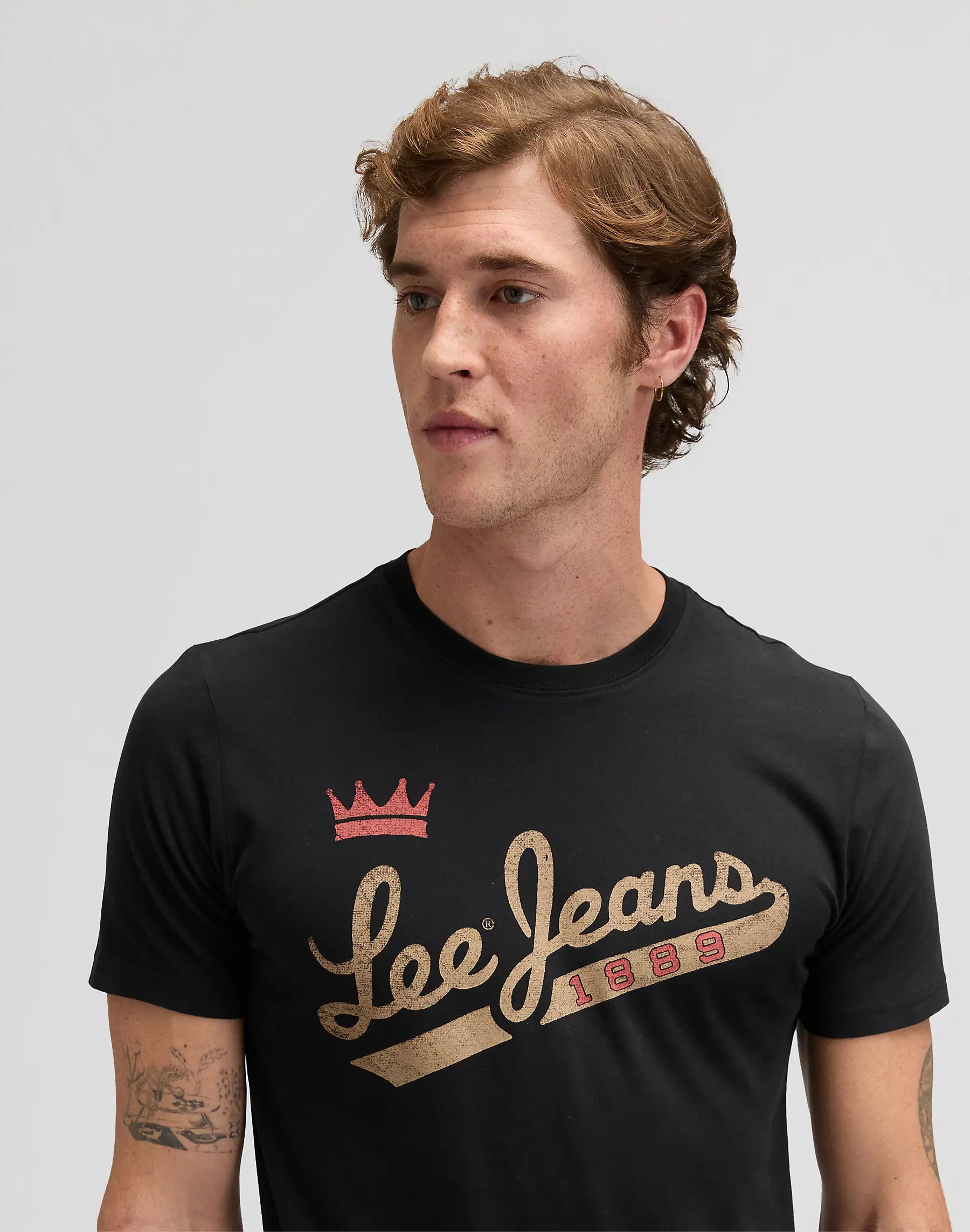 MESKA KOSZULKA LEE JEANS TEE BLACK 112376474