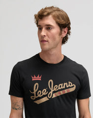 MESKA KOSZULKA LEE JEANS TEE BLACK 112376474