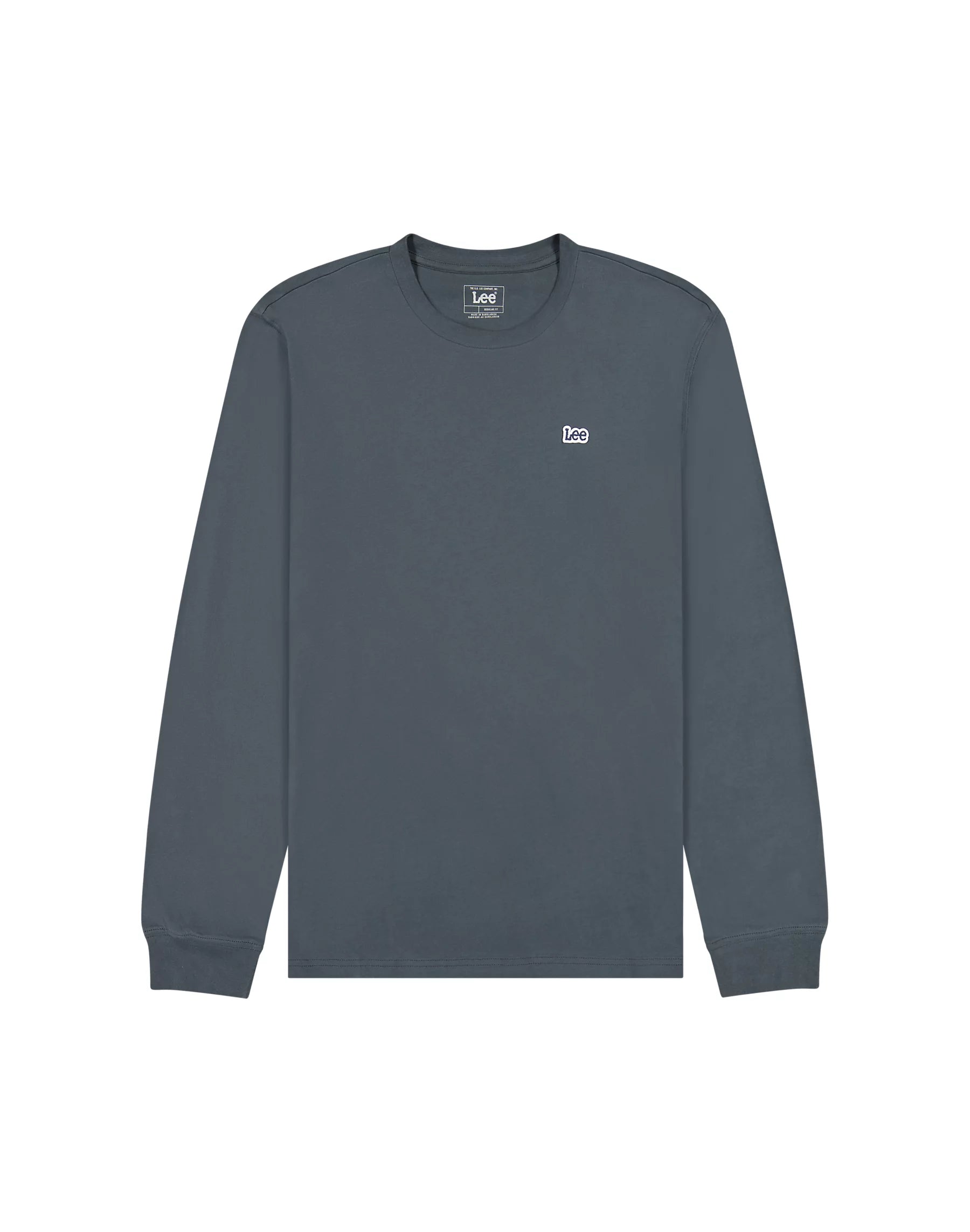 Męska Koszulka Lonsleeve Lee LS Patch Logo Tee Washed Black 112370500