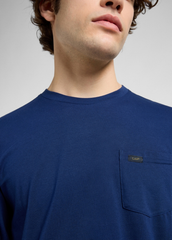MĘSKA KOSZULKA LEE LS POCKET TEE TRUE NAVY 112370435