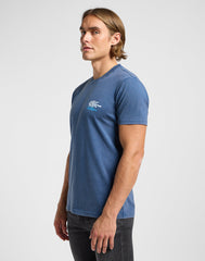 Męska Koszulka Lee Medium Logo Tee Orion Blue 112364593