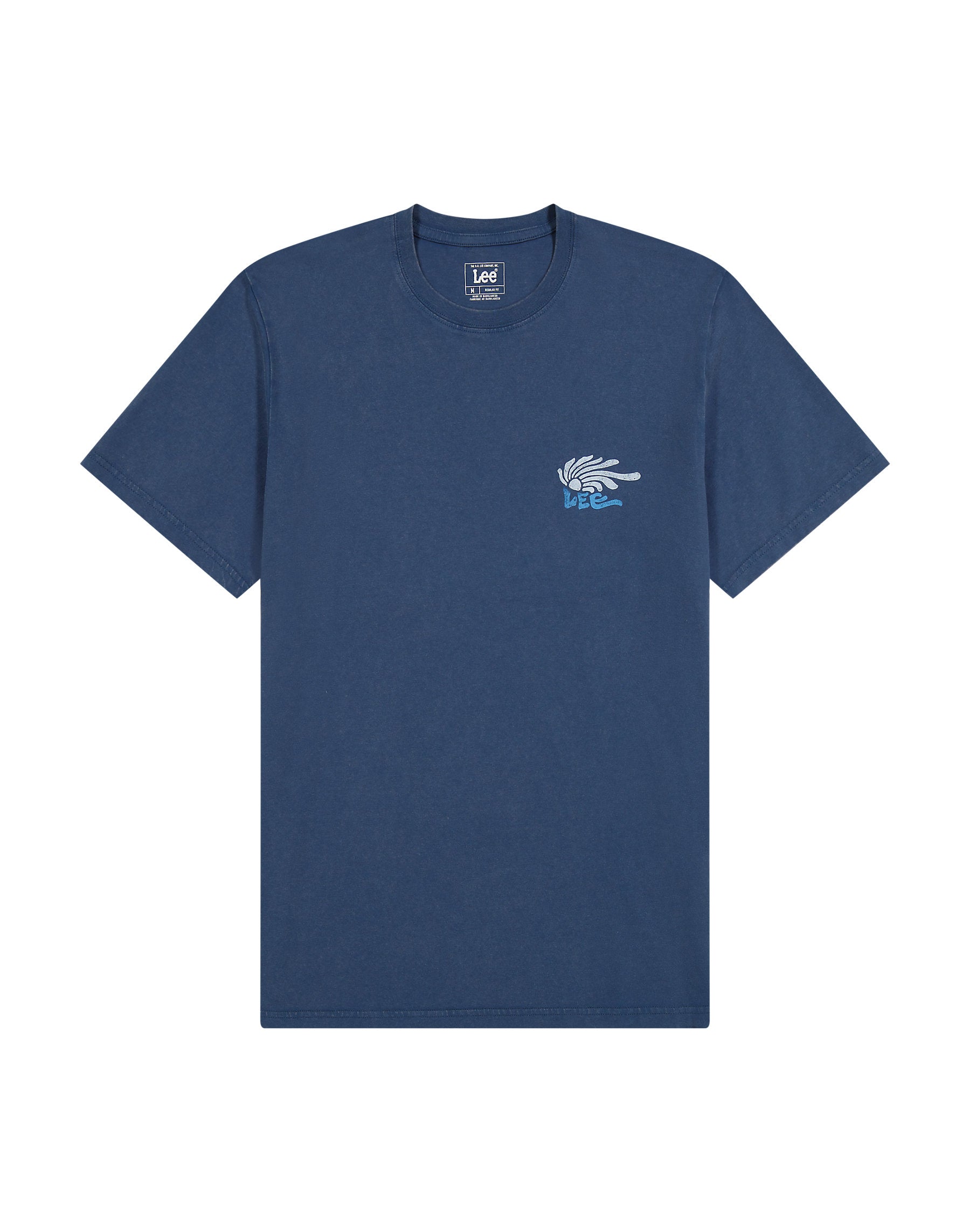 Męska Koszulka Lee Medium Logo Tee Orion Blue 112364593