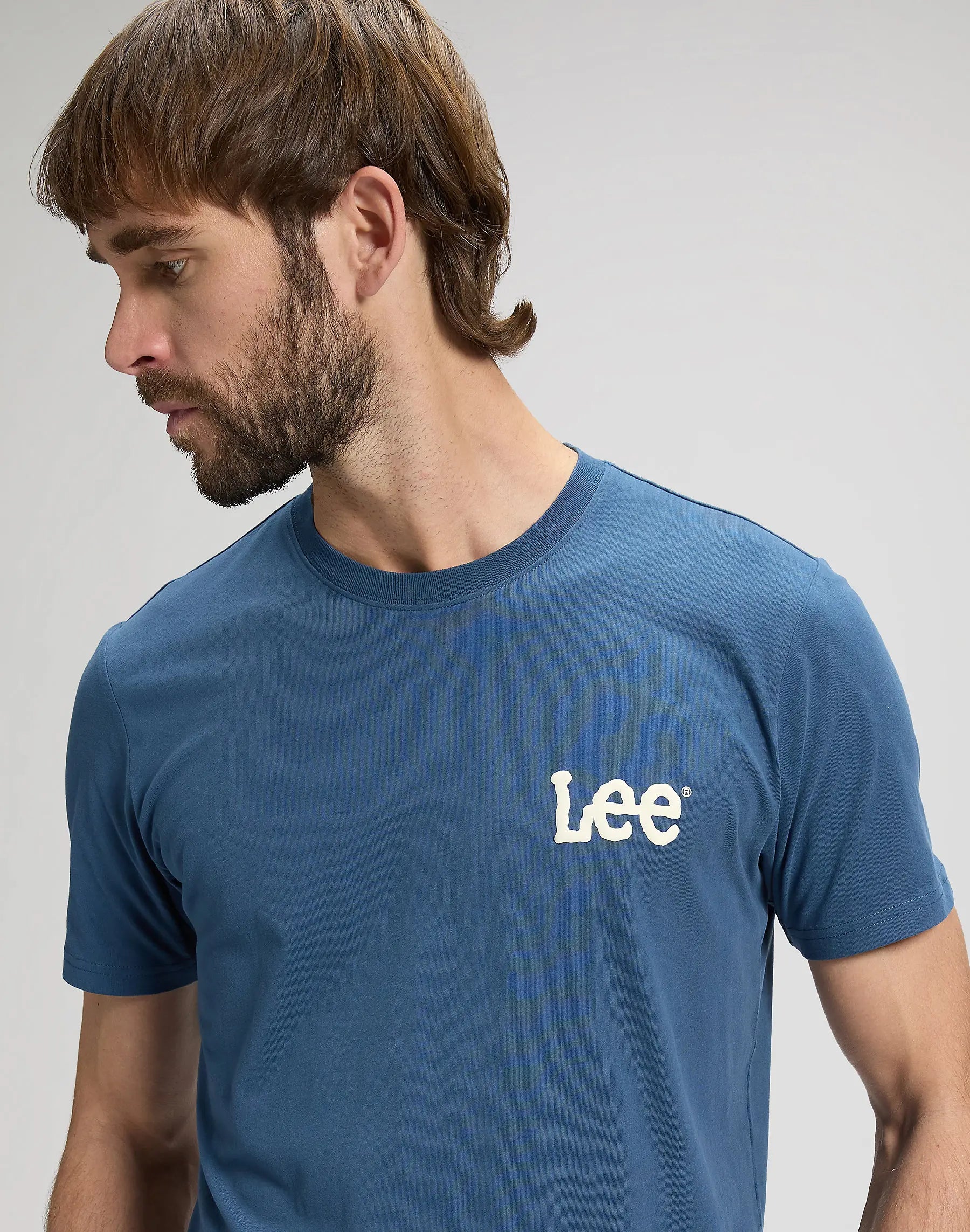 MESKA KOSZULKA LEE MEDIUM WOBBLY LEE TEE ACADEMY BLUE 112376431