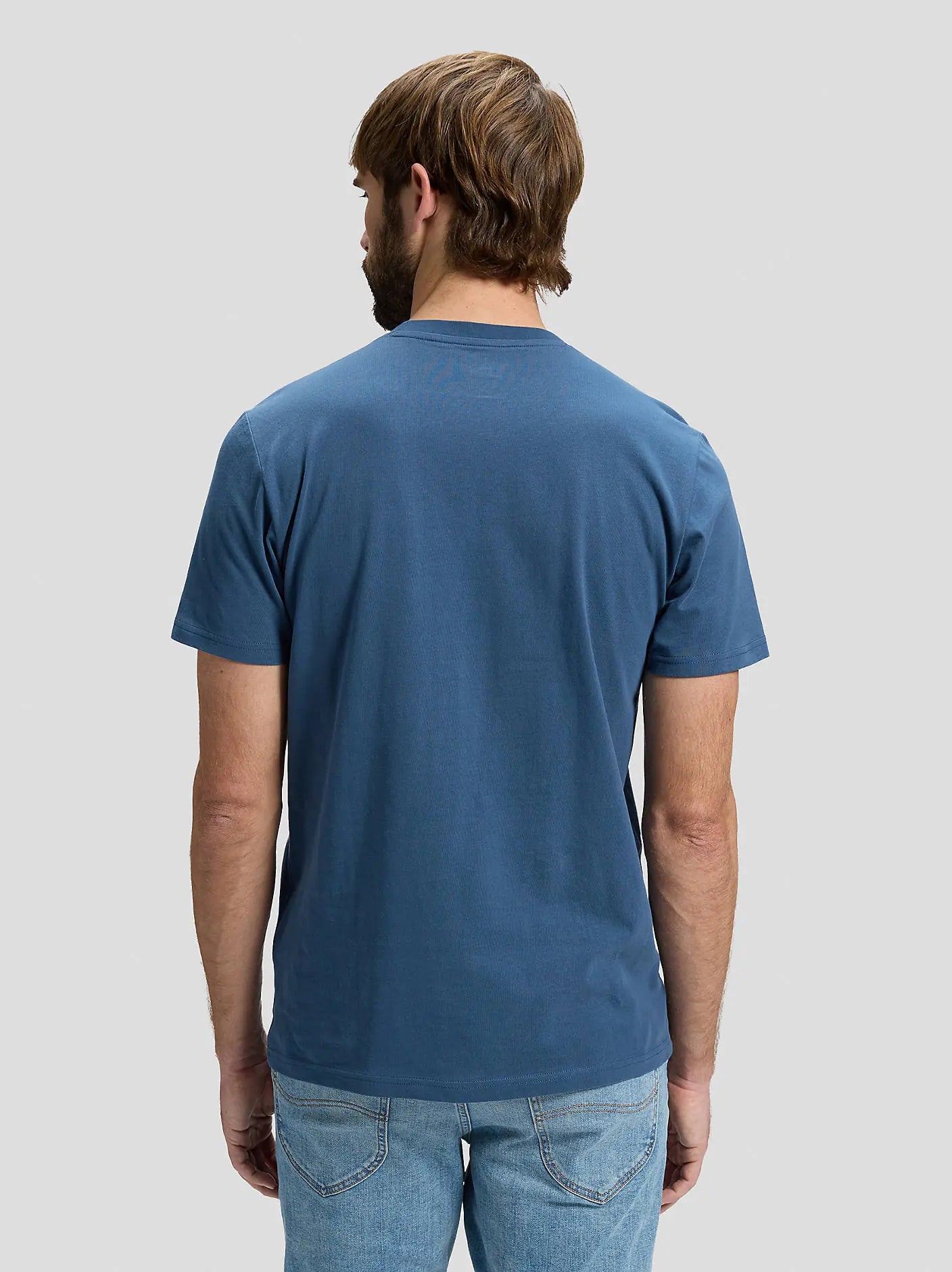 MESKA KOSZULKA LEE MEDIUM WOBBLY LEE TEE ACADEMY BLUE 112376431