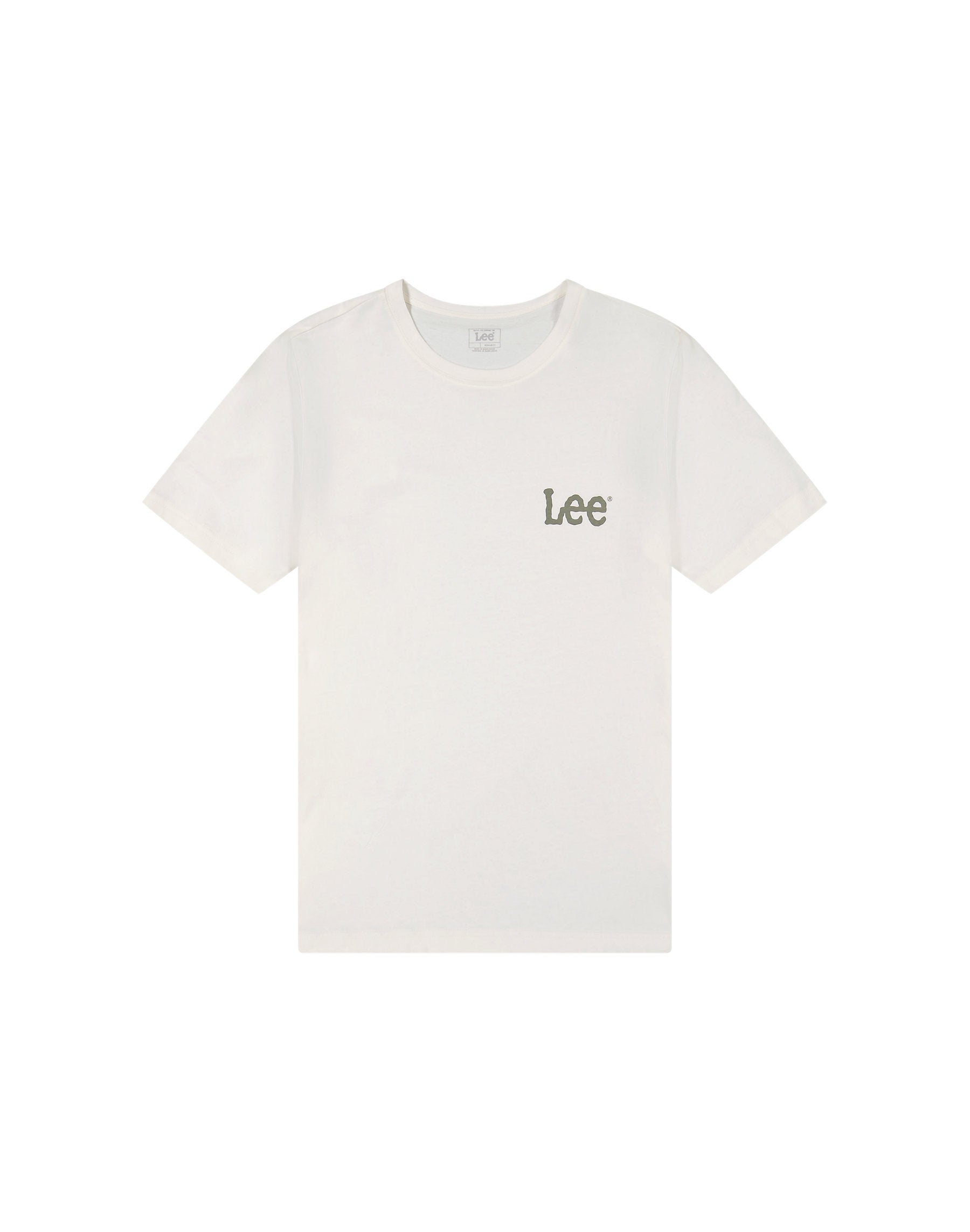 Męska Koszulka Lee Medium Wobbly Tee Ecru 112370504