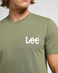 Meska Koszulka Lee Medium Wobbly Tee Olive Grove 112364537