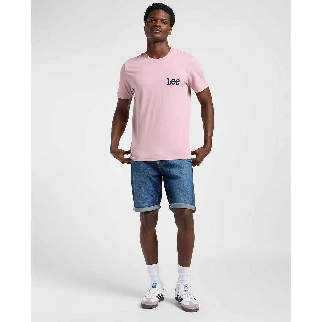 Meska Koszulka Lee Medium Wobbly Tee Soft Mauve 112364536