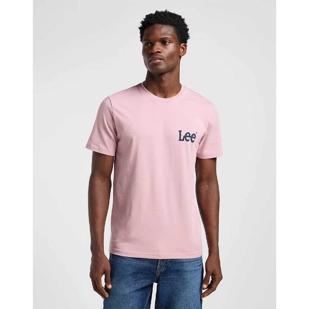 Meska Koszulka Lee Medium Wobbly Tee Soft Mauve 112364536