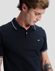 MESKA KOSZULKA LEE PIQUE POLO BLACK 112363659