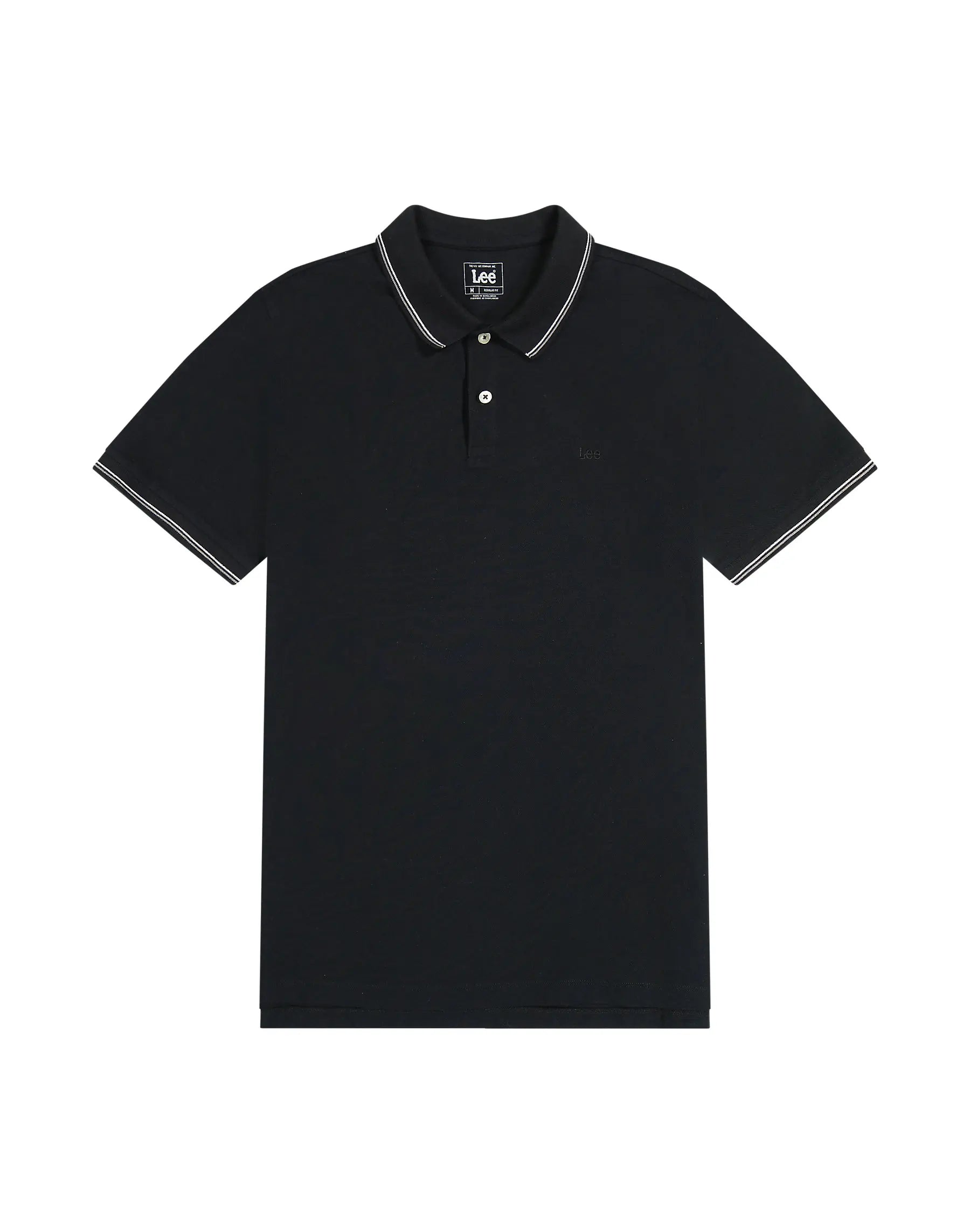 MESKA KOSZULKA LEE PIQUE POLO BLACK 112363659
