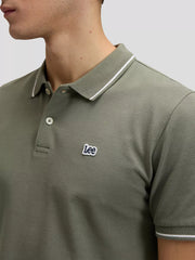 MESKA KOSZULKA LEE PIQUE POLO LICHEN OLIVE 112376463
