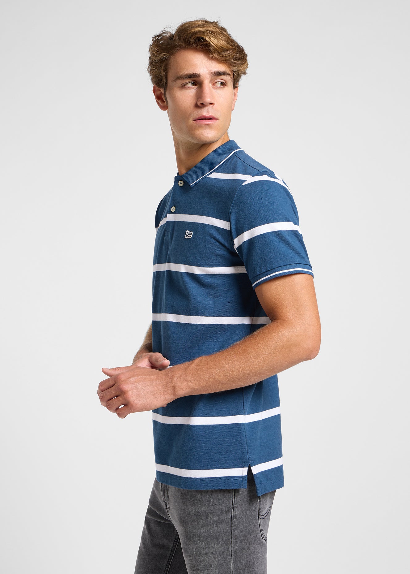 Koszulka Męska Polo Lee Pique Orion Stripe 112363857