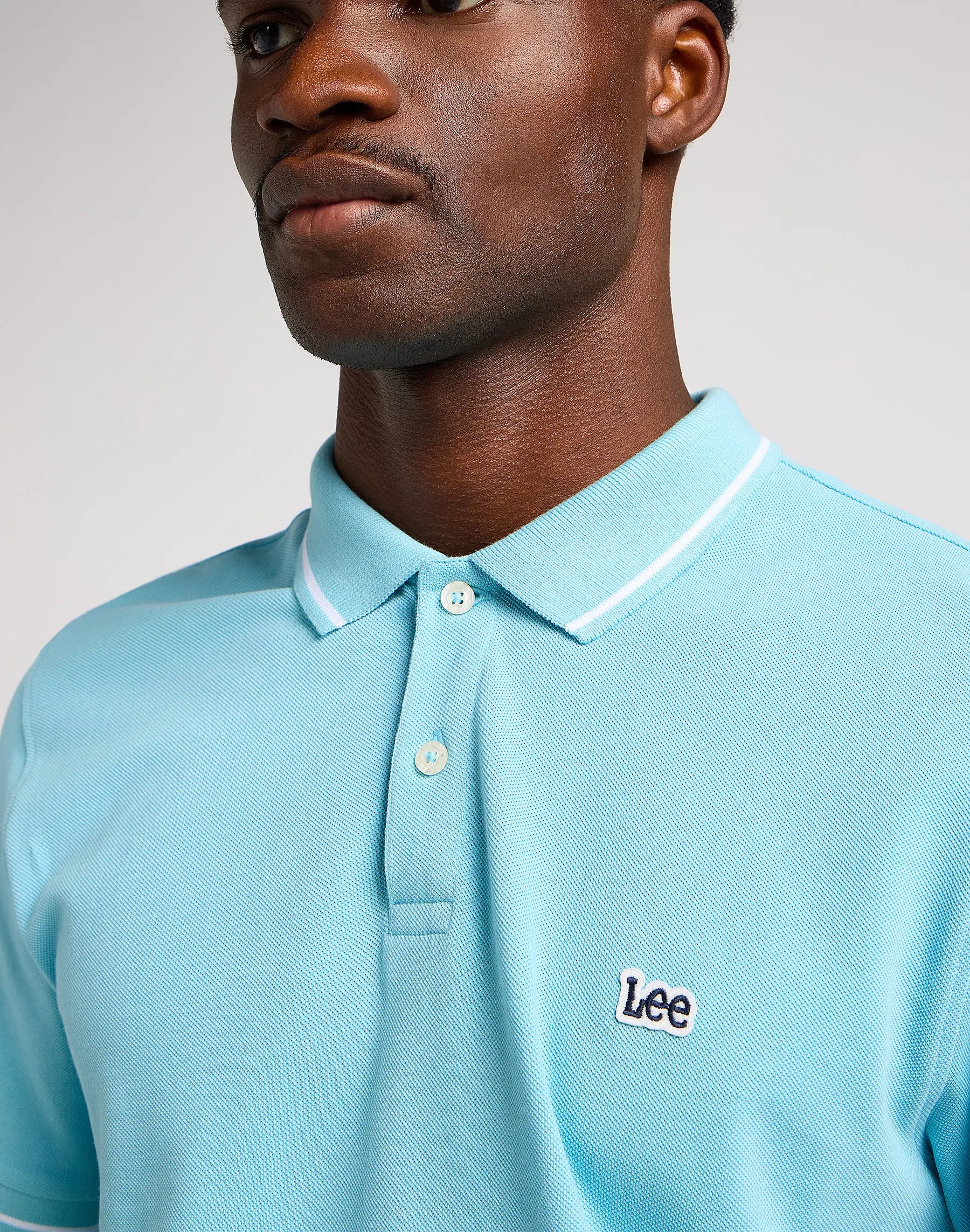 MESKA KOSZULKA LEE PIQUE POLO PREPPY BLUE 112349952