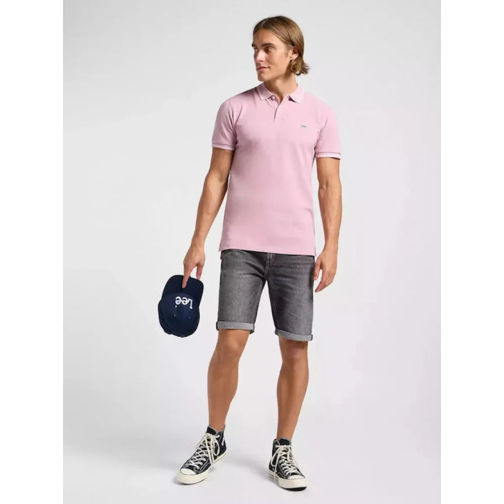 Meska Koszulka Lee Pique Polo Soft Mauve 112363856