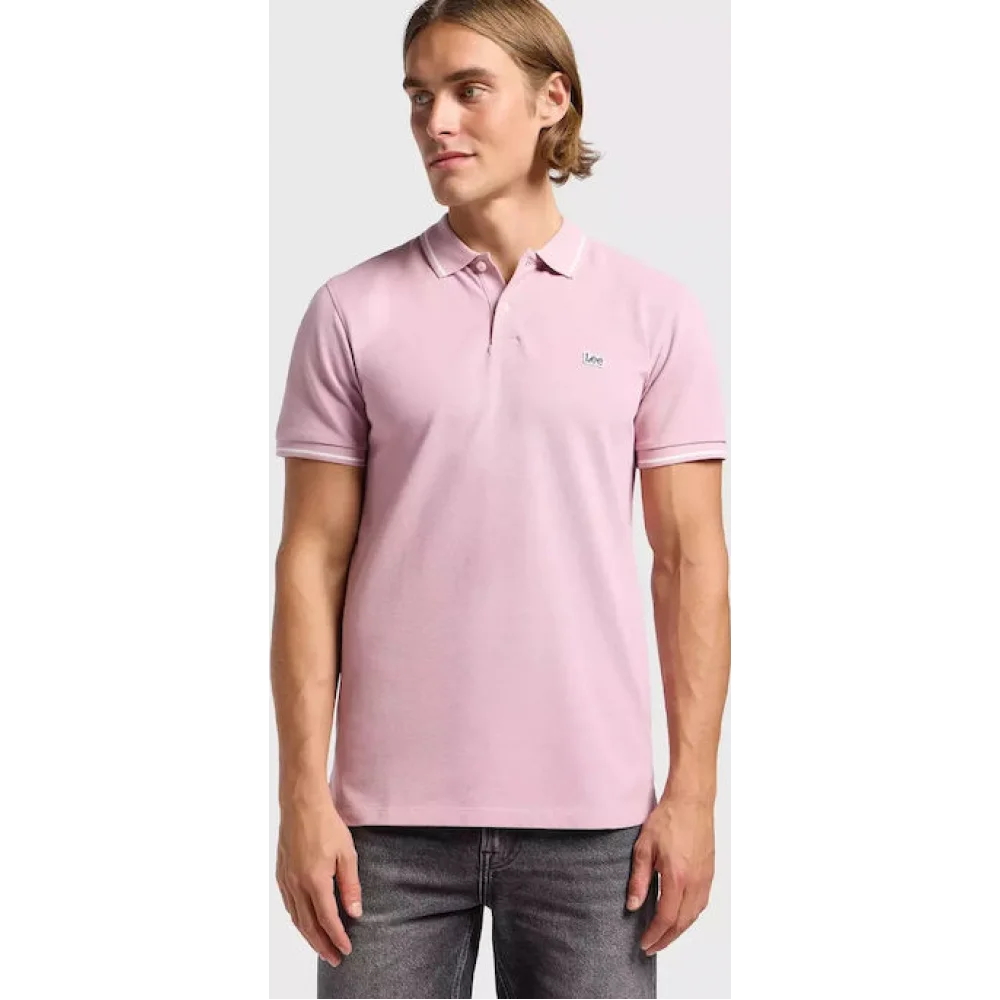 Meska Koszulka Lee Pique Polo Soft Mauve 112363856