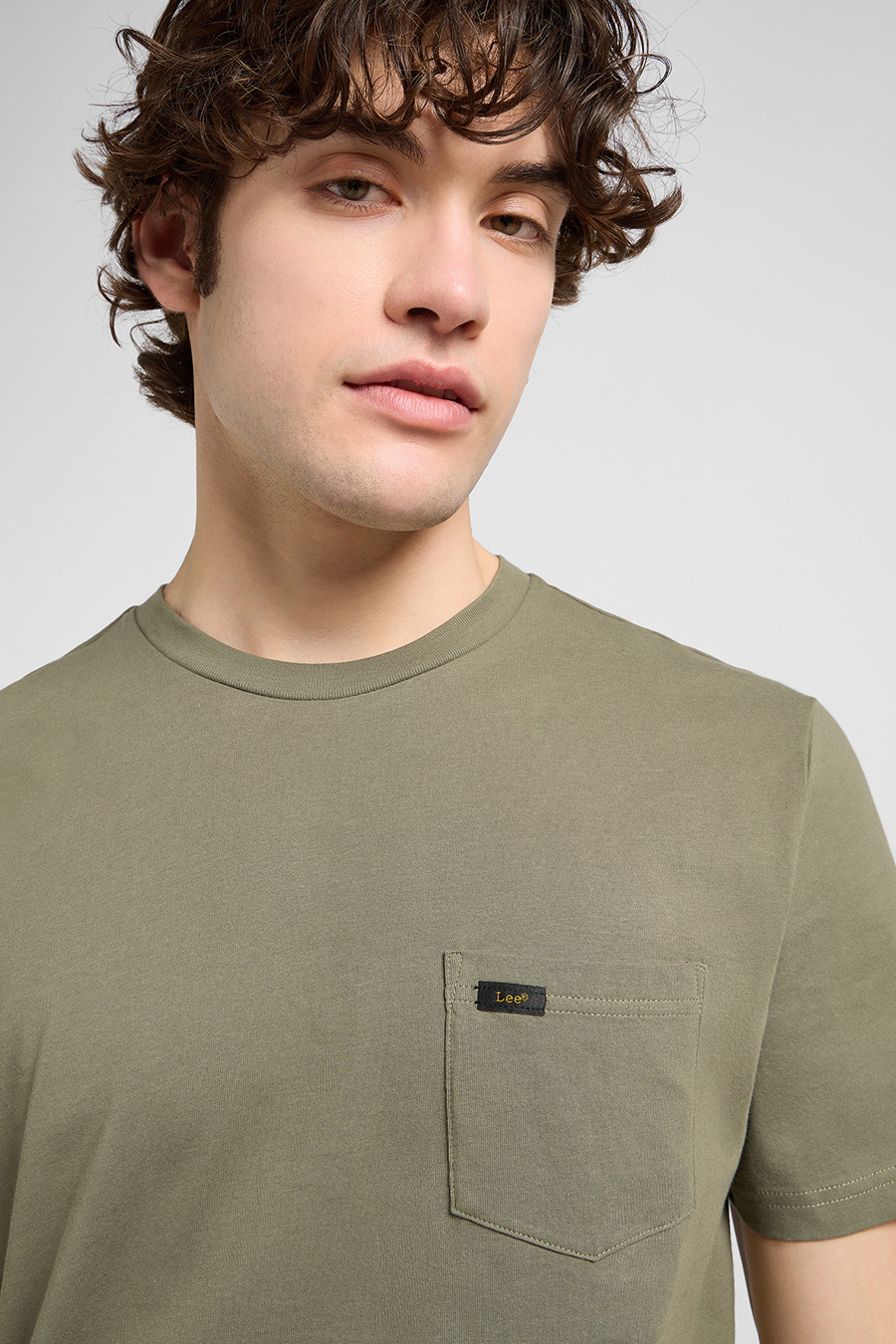 MĘSKA KOSZULKA LEE POCKET TEE MERCANTILE GREEN 112370424