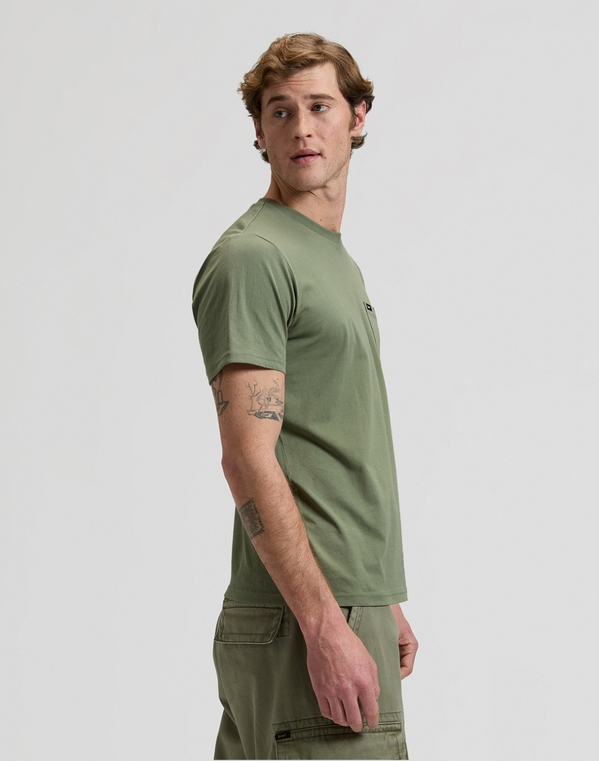 MĘSKA KOSZULKA LEE POCKET TEE MERCANTILE GREEN 112376516