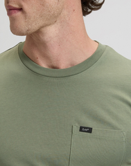 MĘSKA KOSZULKA LEE POCKET TEE MERCANTILE GREEN 112376516