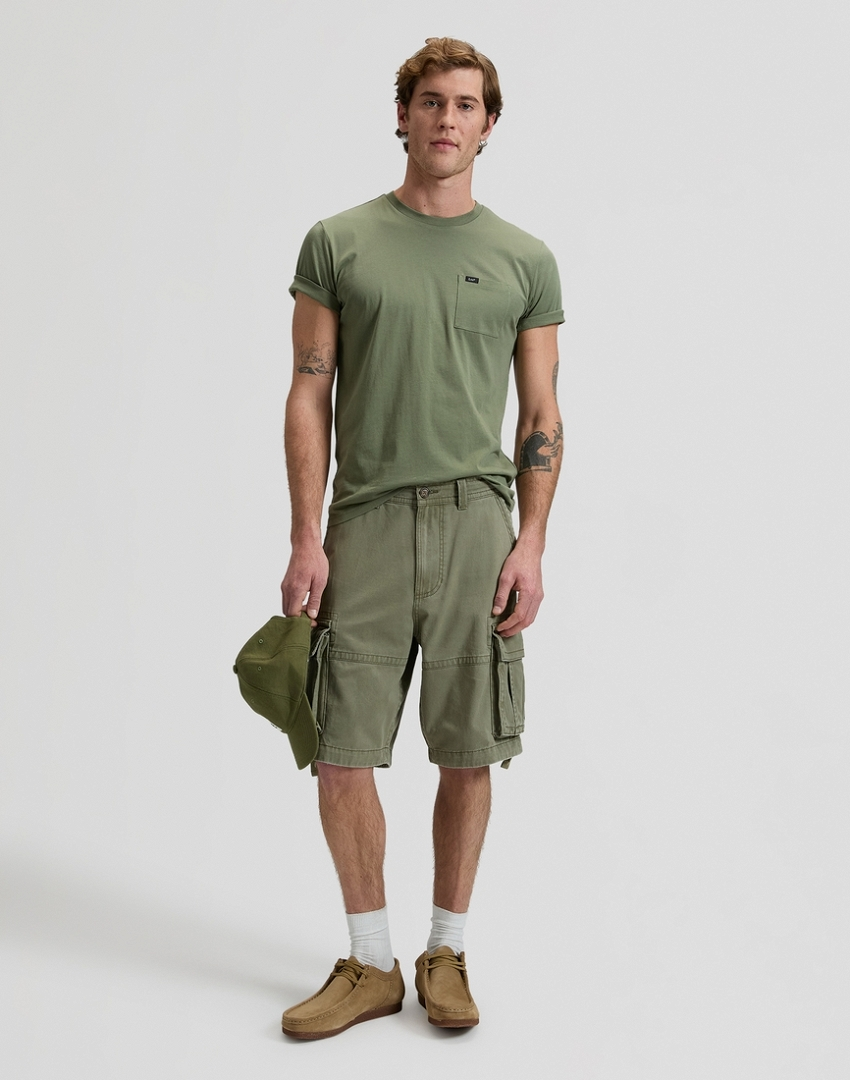 MĘSKA KOSZULKA LEE POCKET TEE MERCANTILE GREEN 112376516