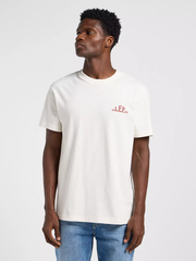 MĘSKA KOSZULKA LEE REGULAR LOGO TEE ECRU 112364552