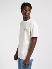 MĘSKA KOSZULKA LEE REGULAR LOGO TEE ECRU 112364552