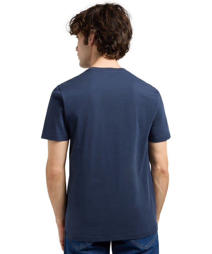 MESKA KOSZULKA  LEE REGULAR SMALL LOGO TEE MOOD INDIGO 112370439