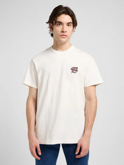 Meska Koszulka Lee Relaxed Graphic Tee Ecru 112370511