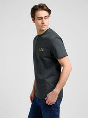 Meska Koszulka Lee Relaxed Graphic Tee Washed Black 112370512