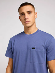 Męska Koszulka Lee Relaxed Pocket Tee Surf Blue 112349089