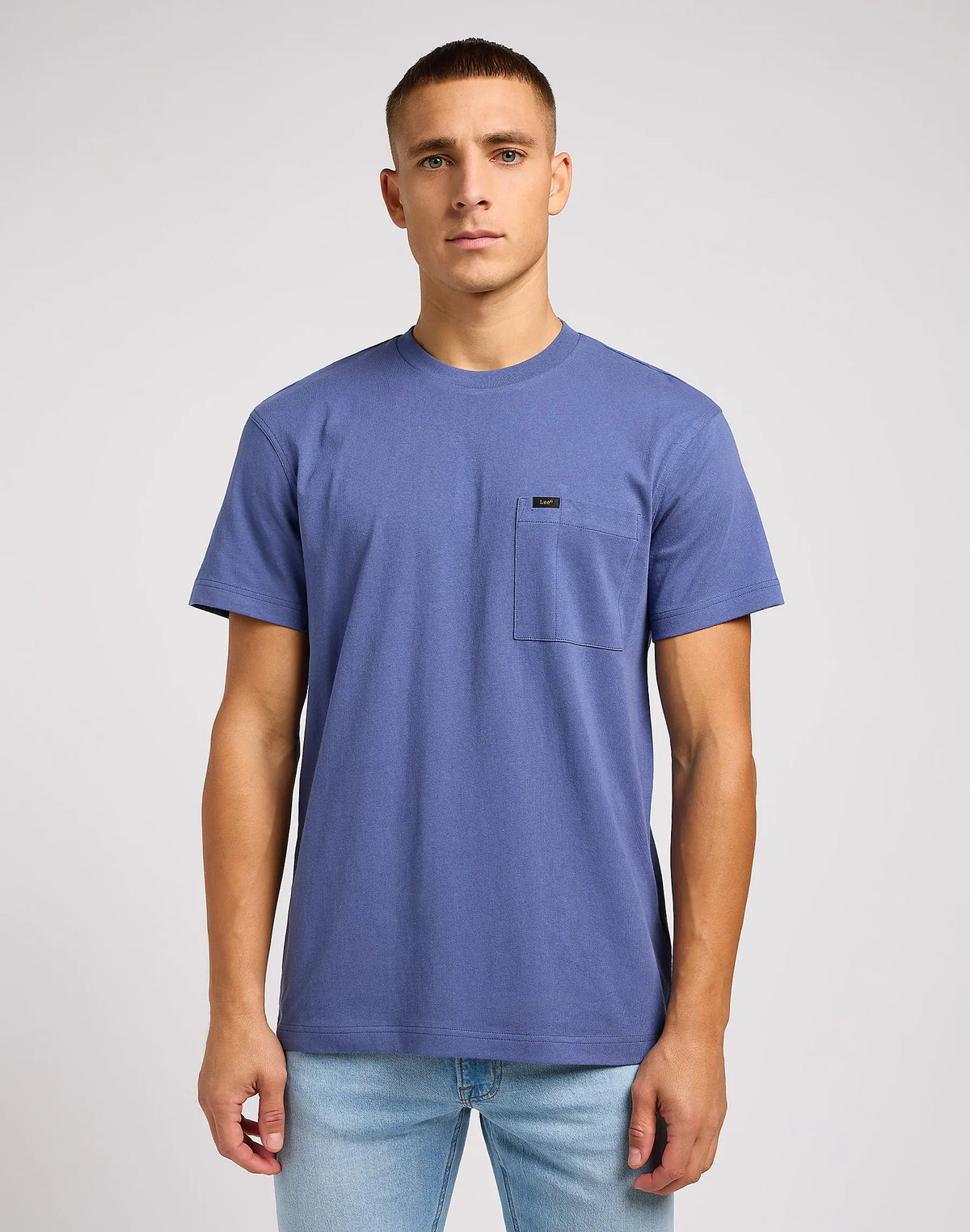 Męska Koszulka Lee Relaxed Pocket Tee Surf Blue 112349089