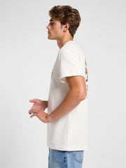 Meska Koszulka Lee Relaxed Tee Ecru 112364544