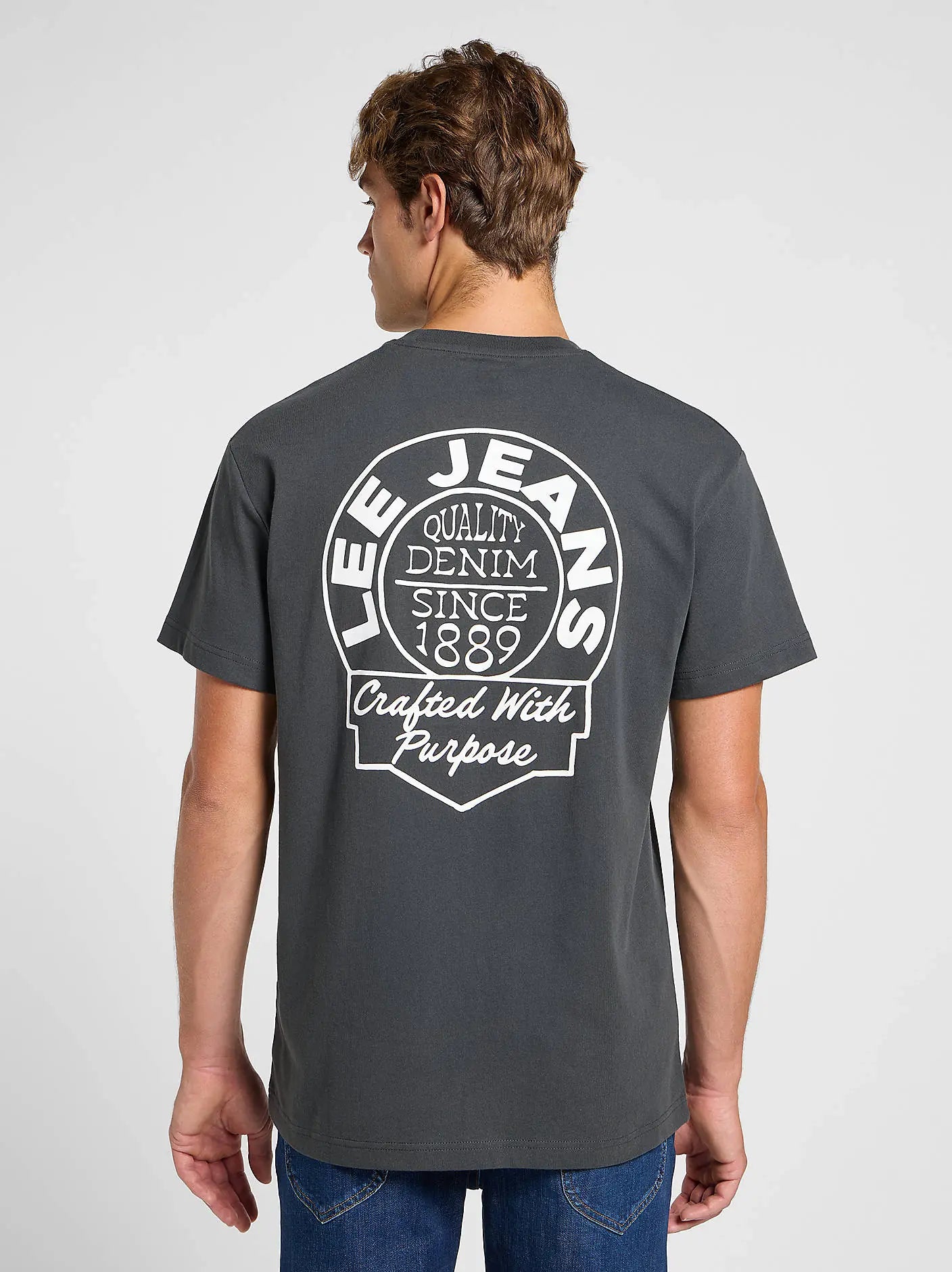 Męska Koszulka Lee Relaxed Tee Washed Black 112364545