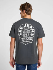 Męska Koszulka Lee Relaxed Tee Washed Black 112364545