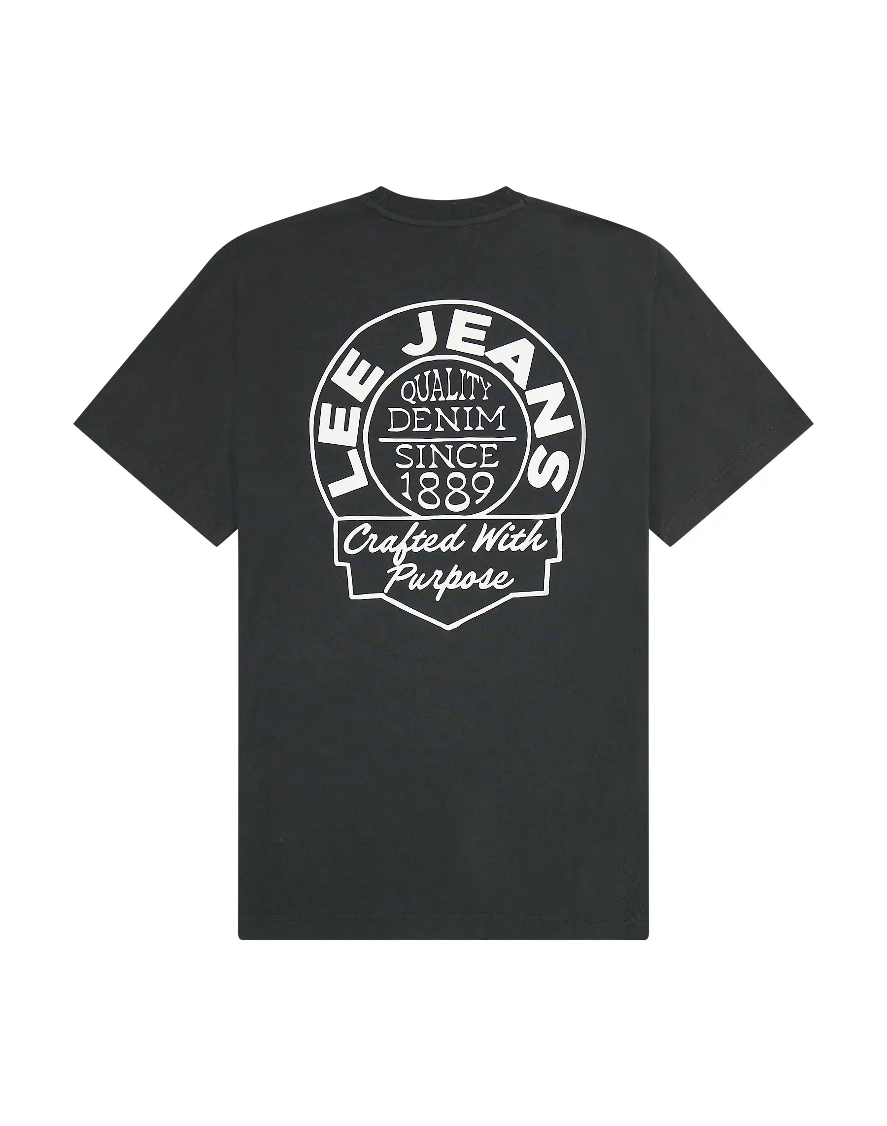 Męska Koszulka Lee Relaxed Tee Washed Black 112364545
