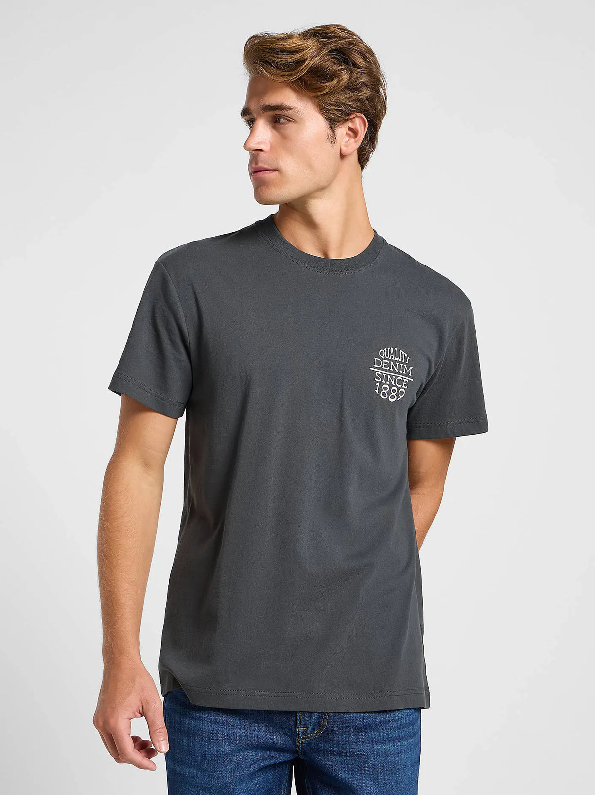 Męska Koszulka Lee Relaxed Tee Washed Black 112364545