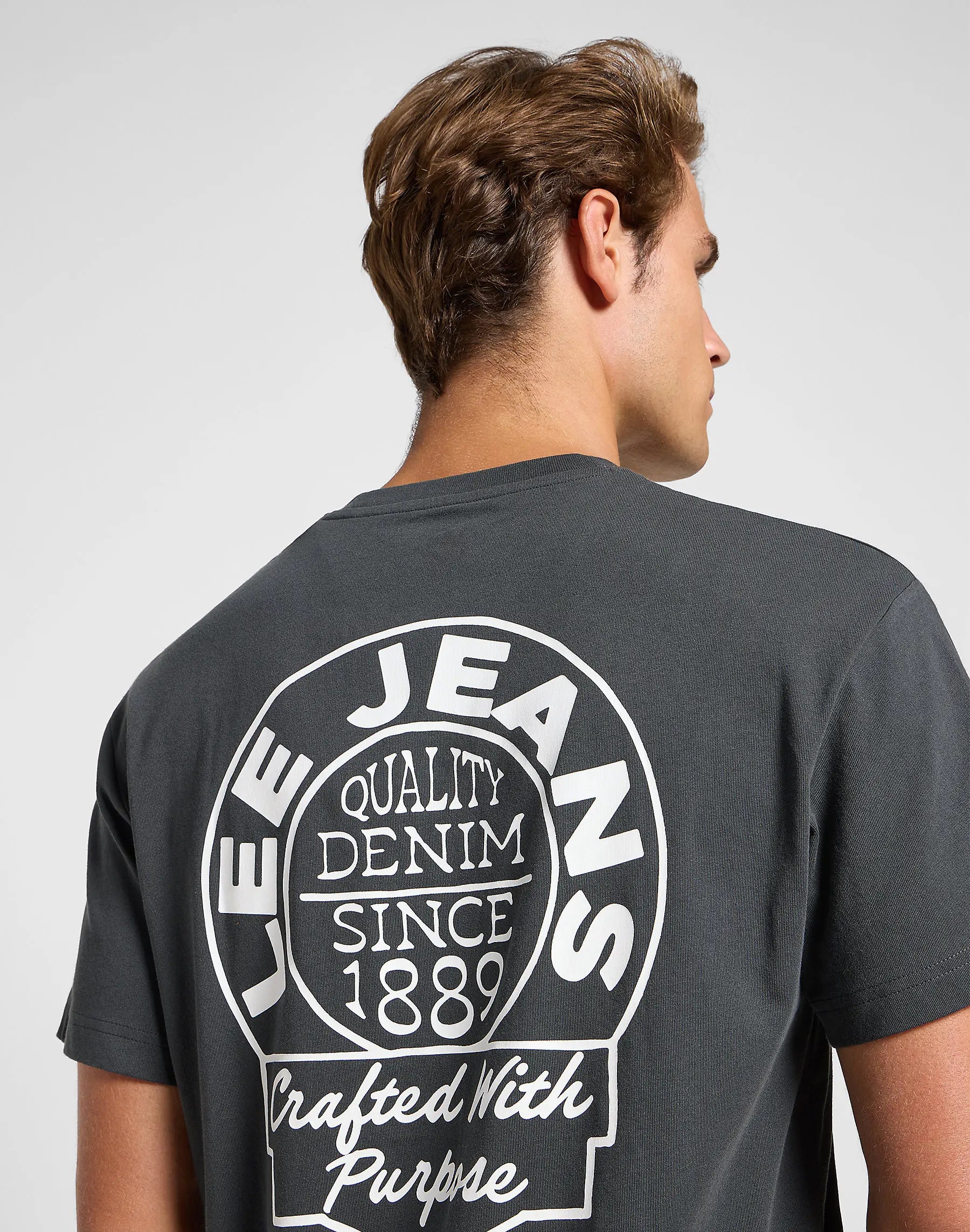 Męska Koszulka Lee Relaxed Tee Washed Black 112364545