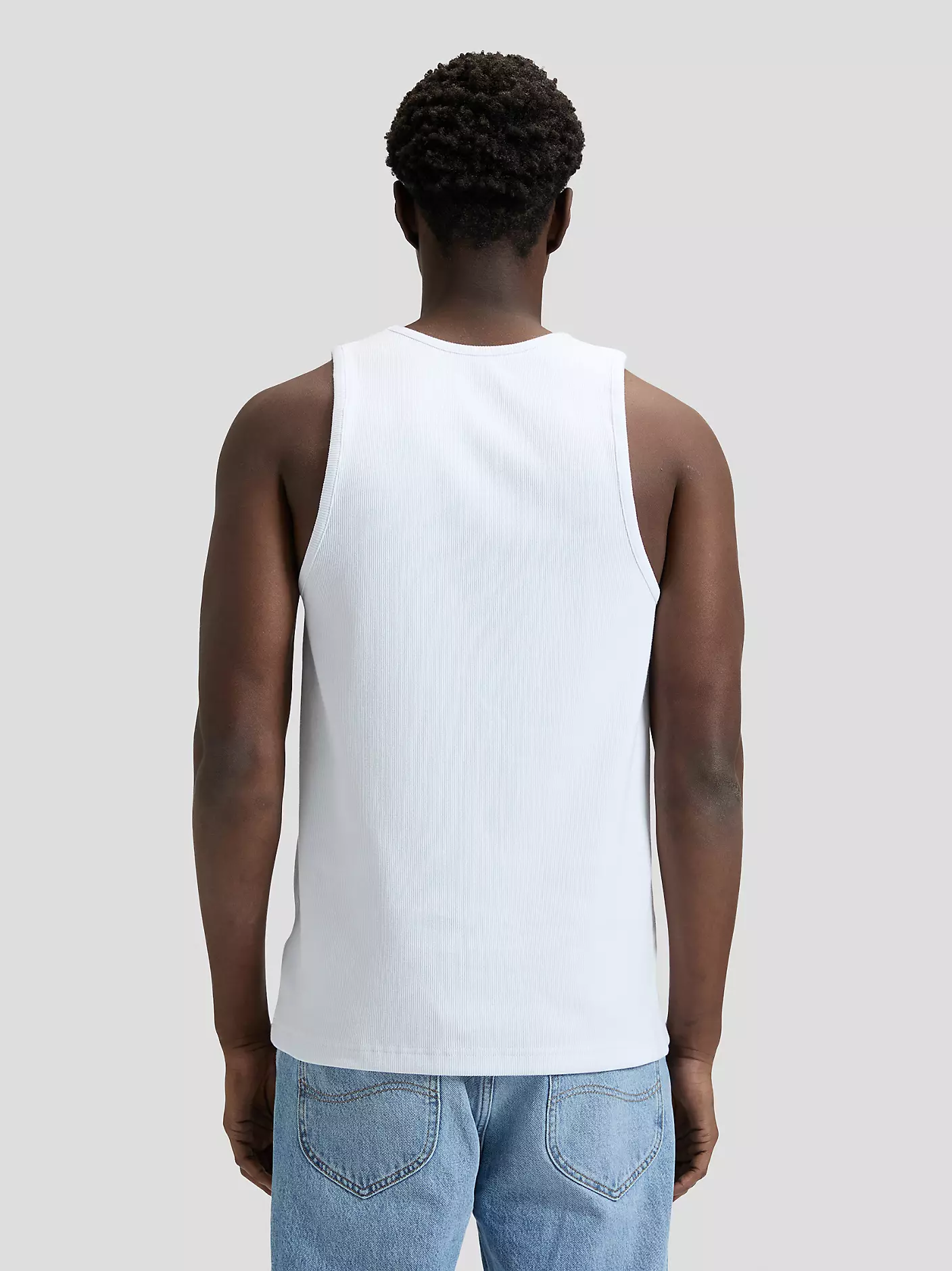 MĘSKA KOSZULKA LEE RIBBED TANK BRIGHT WHITE 112376487