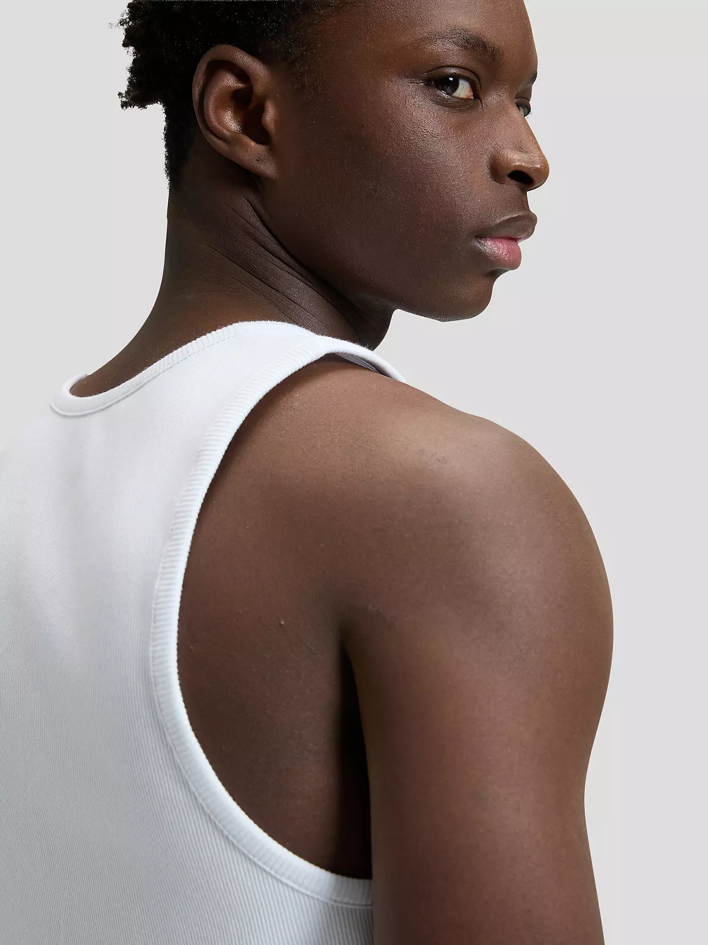 MĘSKA KOSZULKA LEE RIBBED TANK BRIGHT WHITE 112376487