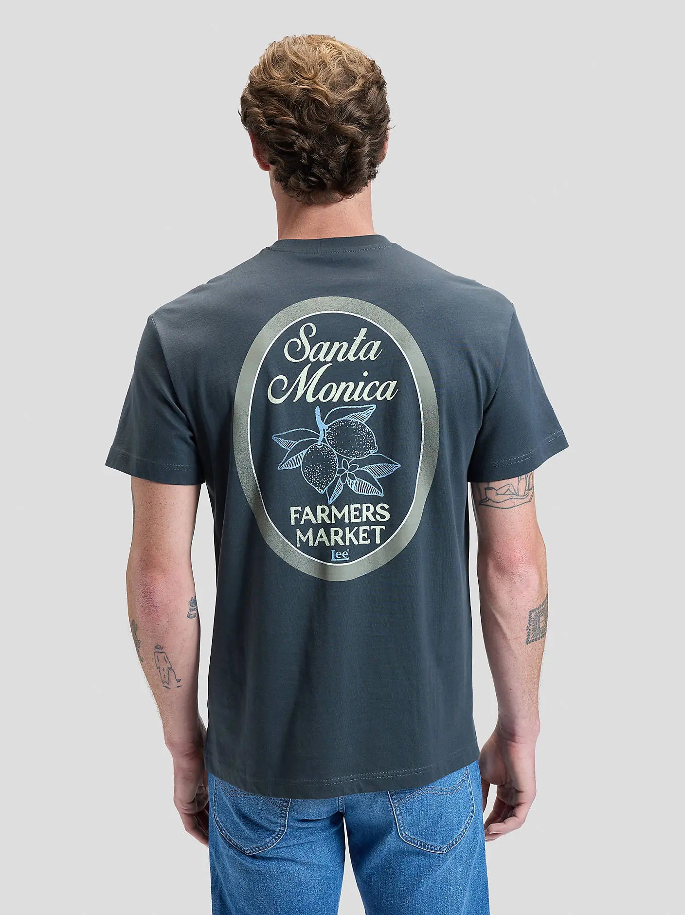 MESKA KOSZULKA LEE SANTA MONICA TEE WASHED BLACK 112376491