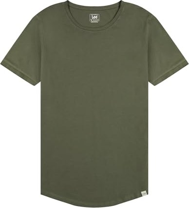 Męska Koszulka Lee Shaped Tee Olive Grove 112364534