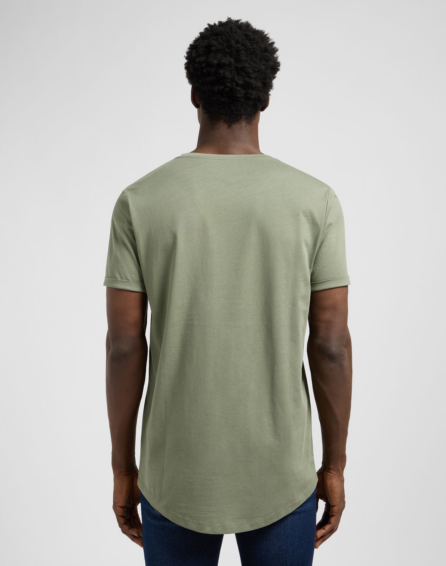 Meska Koszulka Lee Shaped Tee Olive Stone 112370725