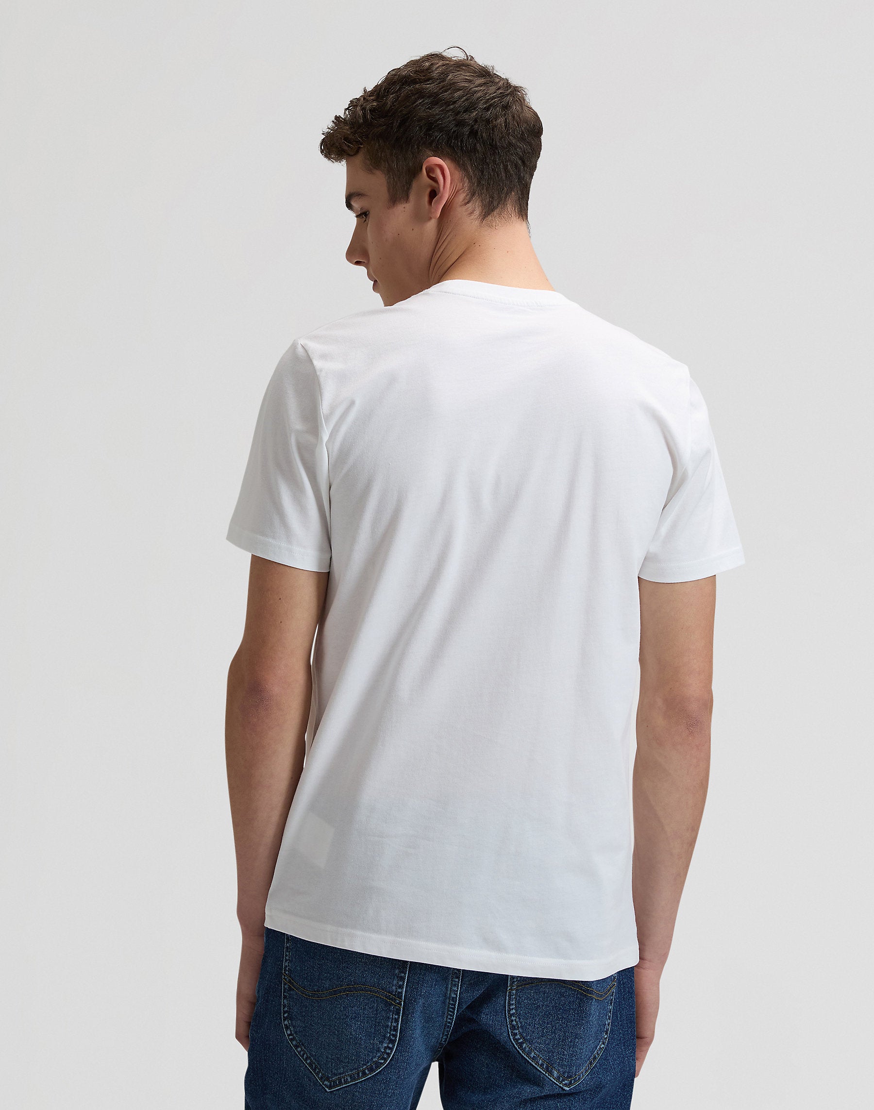 Męska Koszulka Lee Small Logo Tee Bright White 112376519