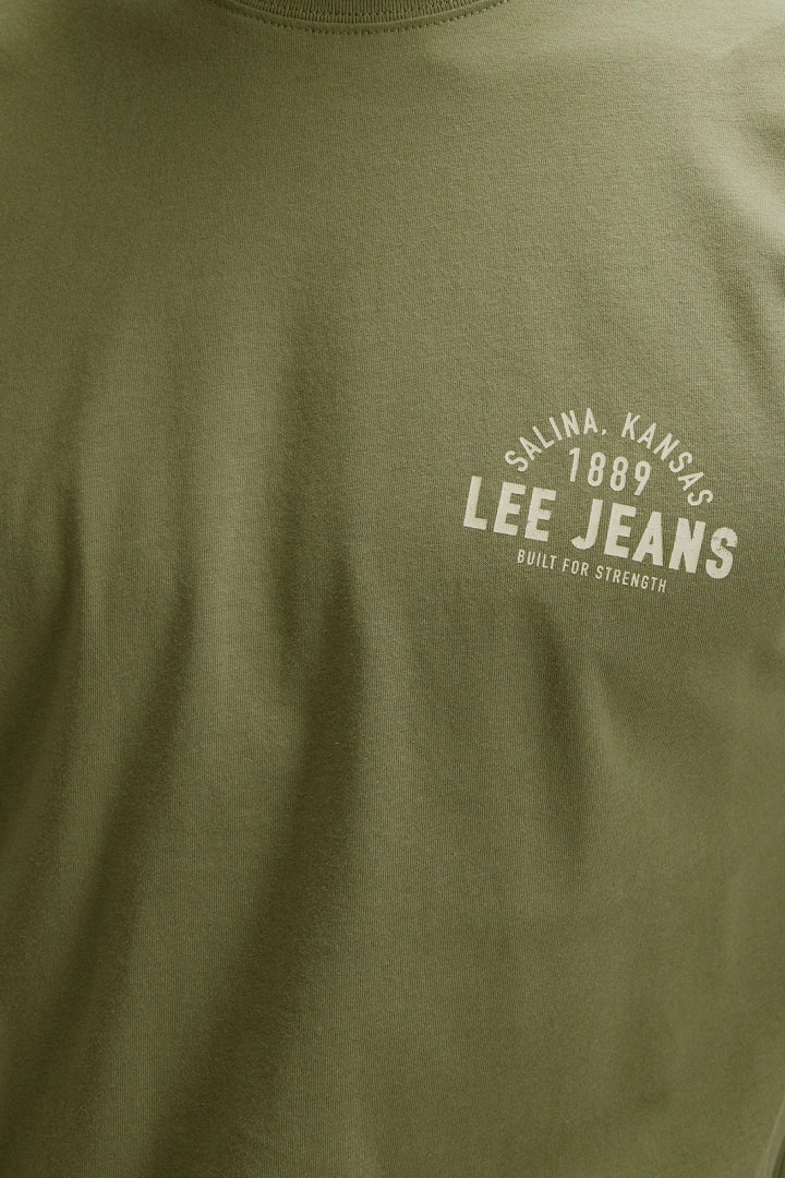 Męska Koszulka Lee Small Logo Tee Mercantile Green 112376520