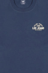 Męska Koszulka Lee Small Logo Tee Rivet Navy 112376517