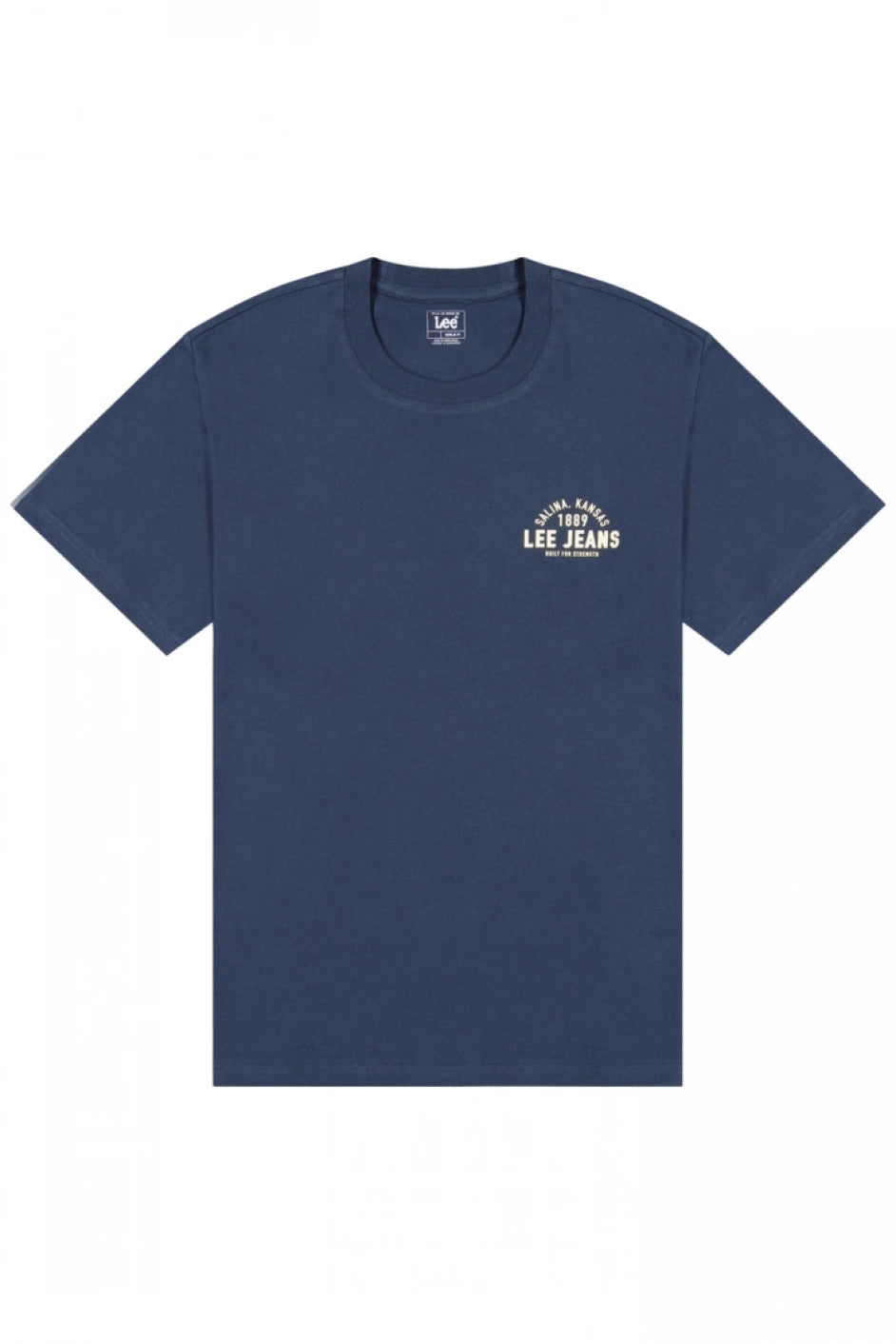Męska Koszulka Lee Small Logo Tee Rivet Navy 112376517